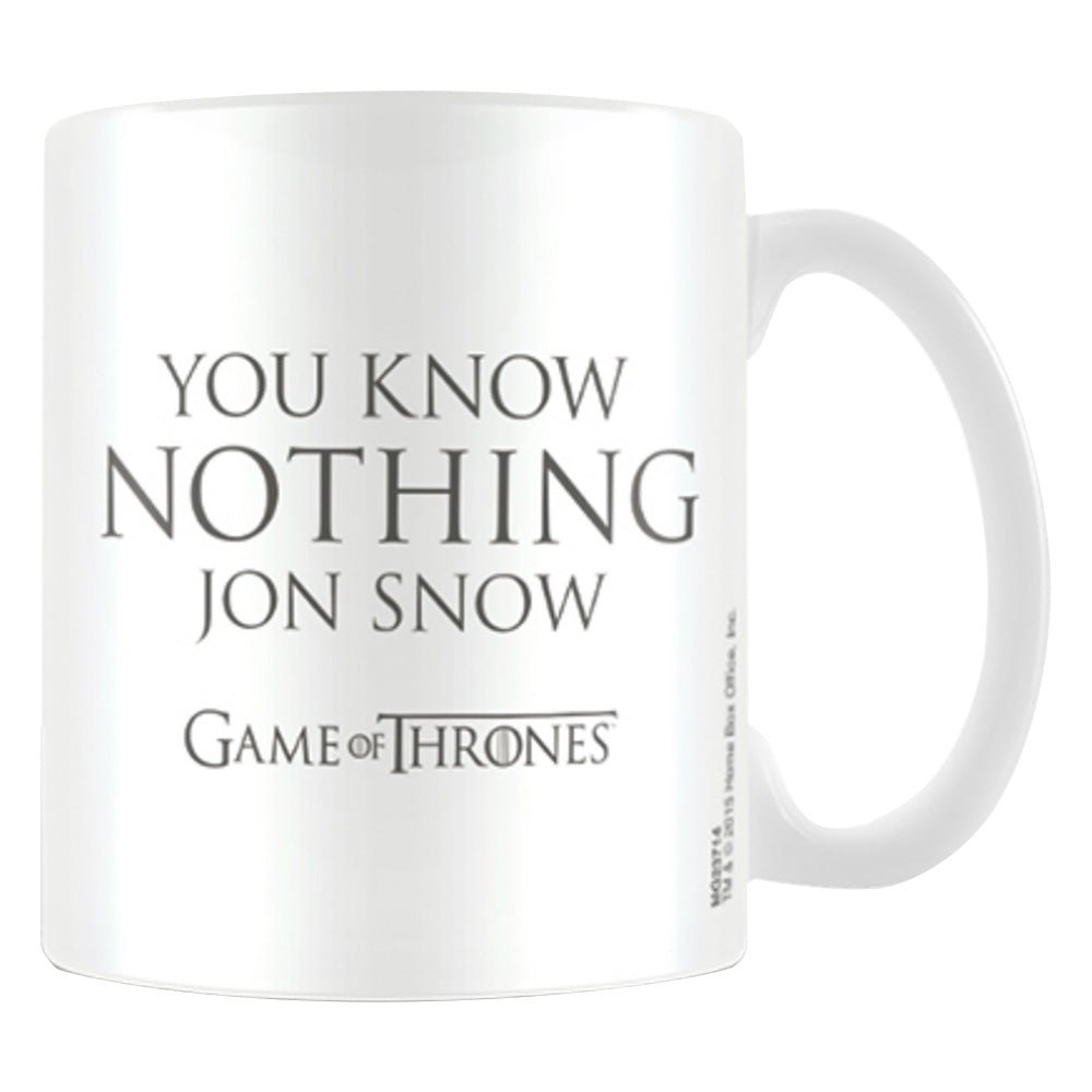 GAME OF THRONES ゲーム・オブ・スローンズ - You Know Nothing Jon Snow / マグカップ - PGS